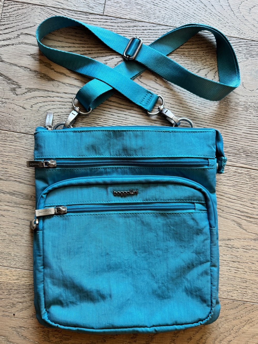 Baggallini Cross Body Purse Bag - blue
